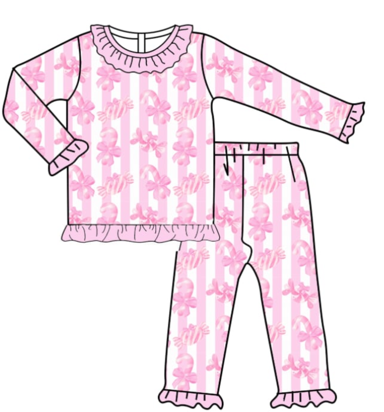 Candy lane (children’s Christmas pyjamas)