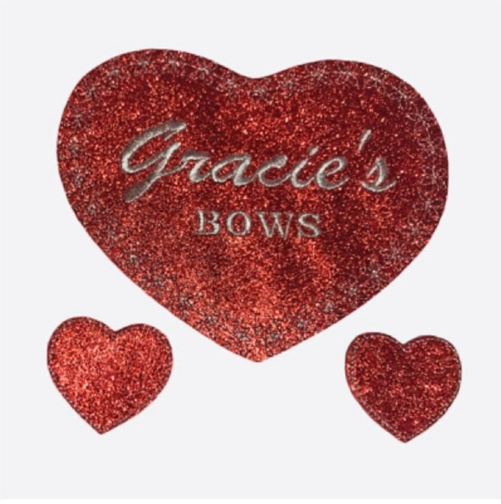 Personalised heart felt clip holder
