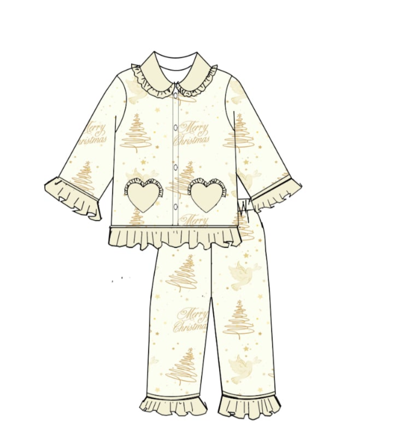 Christmas wishes (children’s Christmas pyjamas)