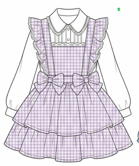 Gingham dress style 2 (no shirt)
