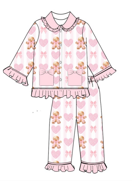 Gingerbread wishes (children’s Christmas pyjamas)