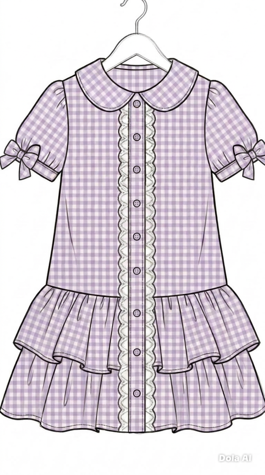 Gingham dress style 1