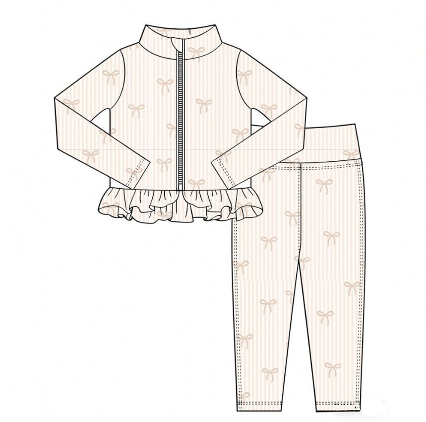 Bow babe gym set-trousers