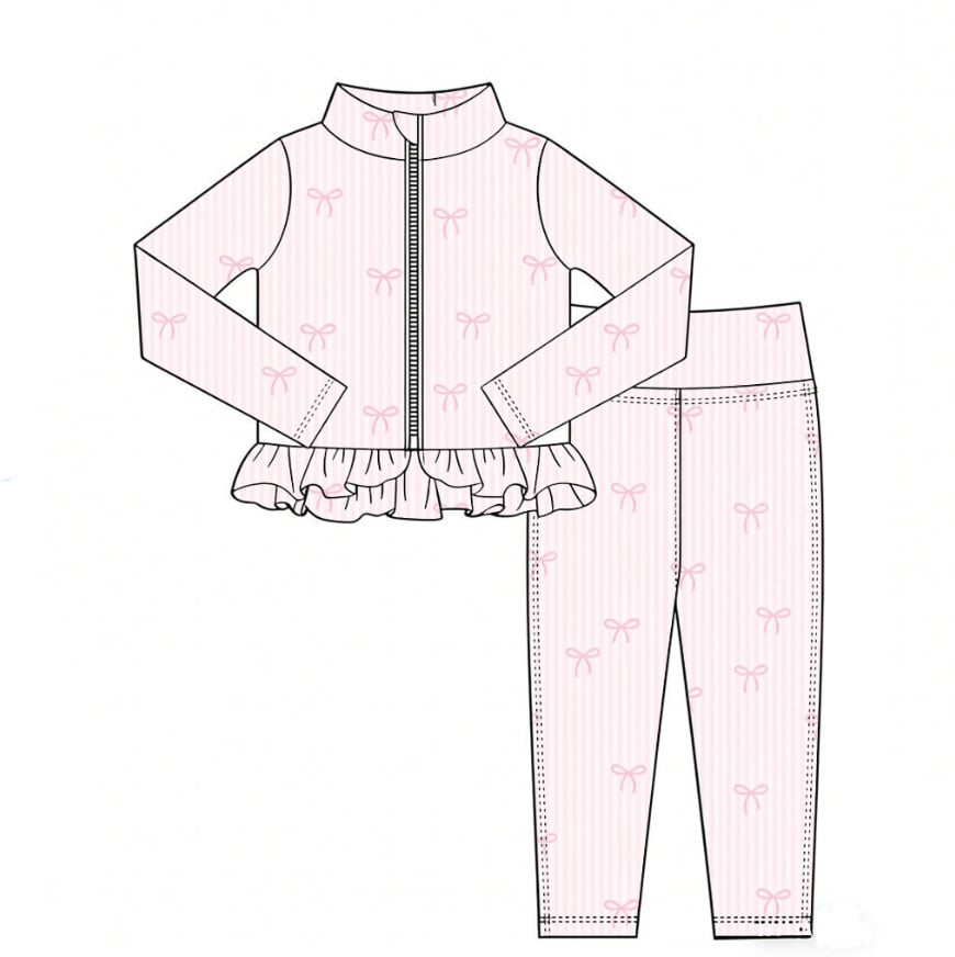Bow babe gym set-trousers