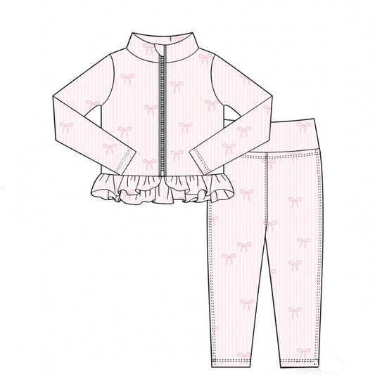 Bow babe gym set-trousers