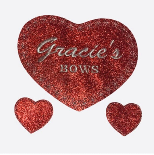 Personalised heart felt clip holder