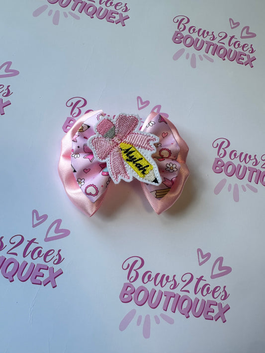 Personalised bow pencils