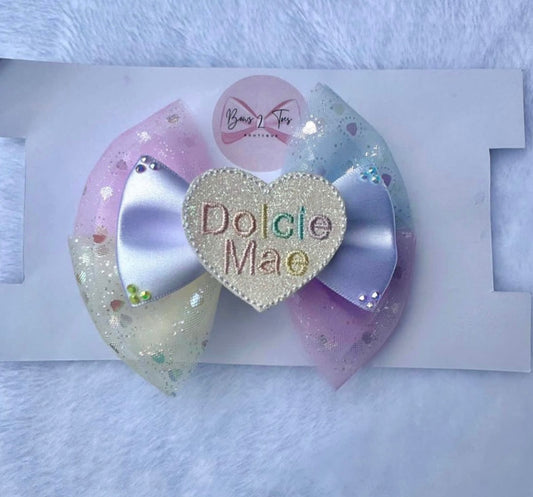 Pastel mix- personalised hearts